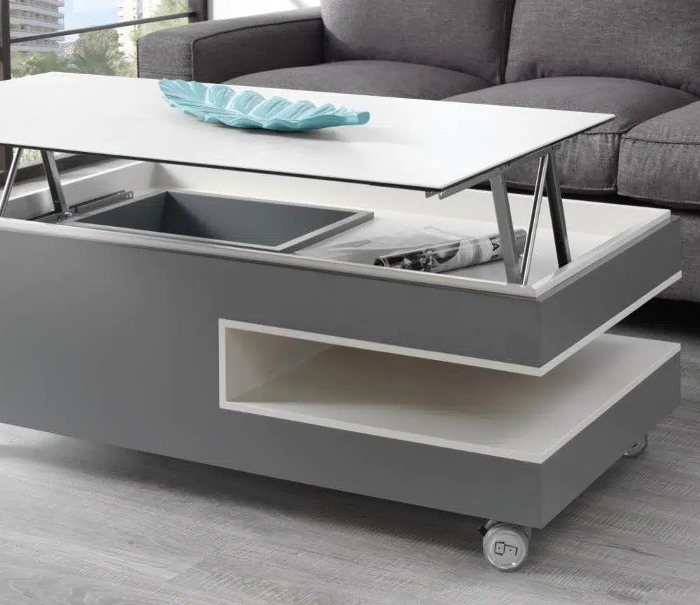 Table basse relevable rectangle